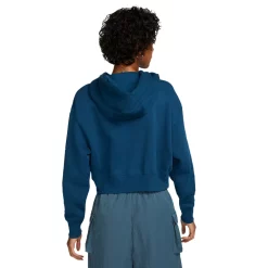 Women's Nike Sportswear Swoosh Fleece Crop Hoodie -Nike Clothing store 5675783 ALT