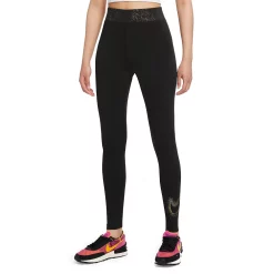 Women's Nike Sportswear Stardust High-Waisted Leggings -Nike Clothing store 5675975 Black
