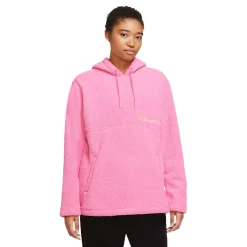 Women's Nike Therma-FIT Cozy Fleece Hoodie -Nike Clothing store 5676359 Pinksicle