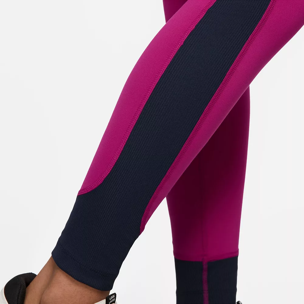 Women's Nike Yoga Dri-FIT Ribbed Panel High-Waisted 7/8 Leggings 8 Women's Nike Yoga Dri-FIT Ribbed Panel High-Waisted 7/8 Leggings - Image 8