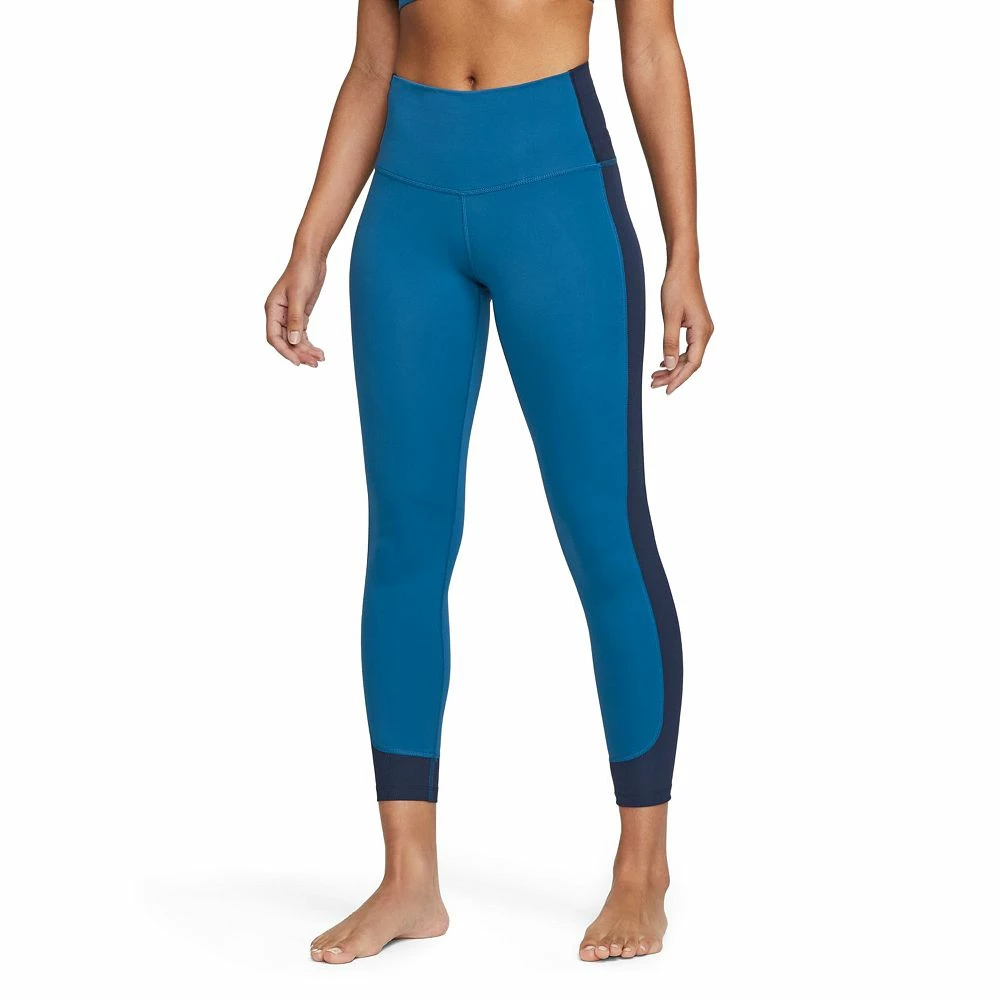 Women's Nike Yoga Dri-FIT Ribbed Panel High-Waisted 7/8 Leggings 2 Women's Nike Yoga Dri-FIT Ribbed Panel High-Waisted 7/8 Leggings - Image 2