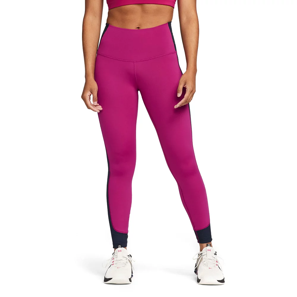 Women's Nike Yoga Dri-FIT Ribbed Panel High-Waisted 7/8 Leggings 3 Women's Nike Yoga Dri-FIT Ribbed Panel High-Waisted 7/8 Leggings - Image 3