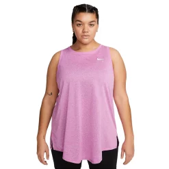 Plus Size Nike Dri-FIT Tank -Nike Clothing store 5677568 Active Fuchsia