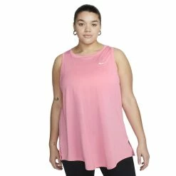 Plus Size Nike Dri-FIT Tank -Nike Clothing store 5677568 Coral Chalk