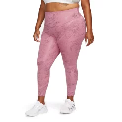 Plus Size Nike Dri-FIT Pro Midrise Leggings -Nike Clothing store 5678437 Desert Berry
