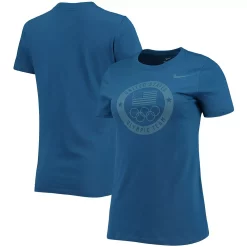 Women's Nike Blue Team USA Rings Performance T-Shirt