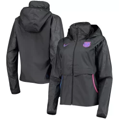 Women's Nike Black Barcelona AWF Raglan Full-Zip Jacket