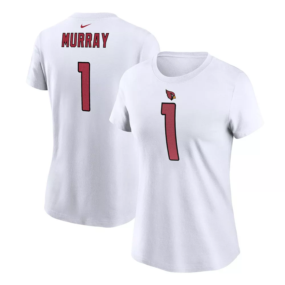 Women's Nike Kyler Murray White Arizona Cardinals Player Name & Number T-Shirt 1 Women's Nike Kyler Murray White Arizona Cardinals Player Name & Number T-Shirt