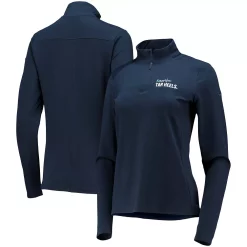 Women's Nike Navy North Carolina Tar Heels ForevHER Victory Quarter-Zip Jacket