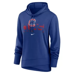Women's Nike Royal Chicago Cubs Diamond Knockout Performance Pullover Hoodie -Nike Clothing store 5694091 ALT2