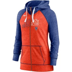 Women's Nike Orange/Royal New York Mets Split Wordmark Gym Vintage Raglan Full-Zip Hoodie 5 Women's Nike Orange/Royal New York Mets Split Wordmark Gym Vintage Raglan Full-Zip Hoodie -Nike Clothing store 5694638 ALT2