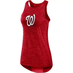 Women's Nike Red Washington Nationals Logo Fade High Neck Performance Tank Top -Nike Clothing store 5695136 ALT2