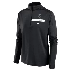 Women's Nike Black Chicago White Sox Primetime Local Touch Pacer Quarter-Zip Top -Nike Clothing store 5695339 ALT2