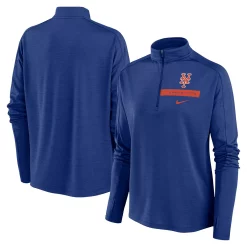 Women's Nike Royal New York Mets Primetime Local Touch Pacer Quarter-Zip Top