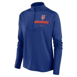 Women's Nike Royal New York Mets Primetime Local Touch Pacer Quarter-Zip Top -Nike Clothing store 5695699 ALT2