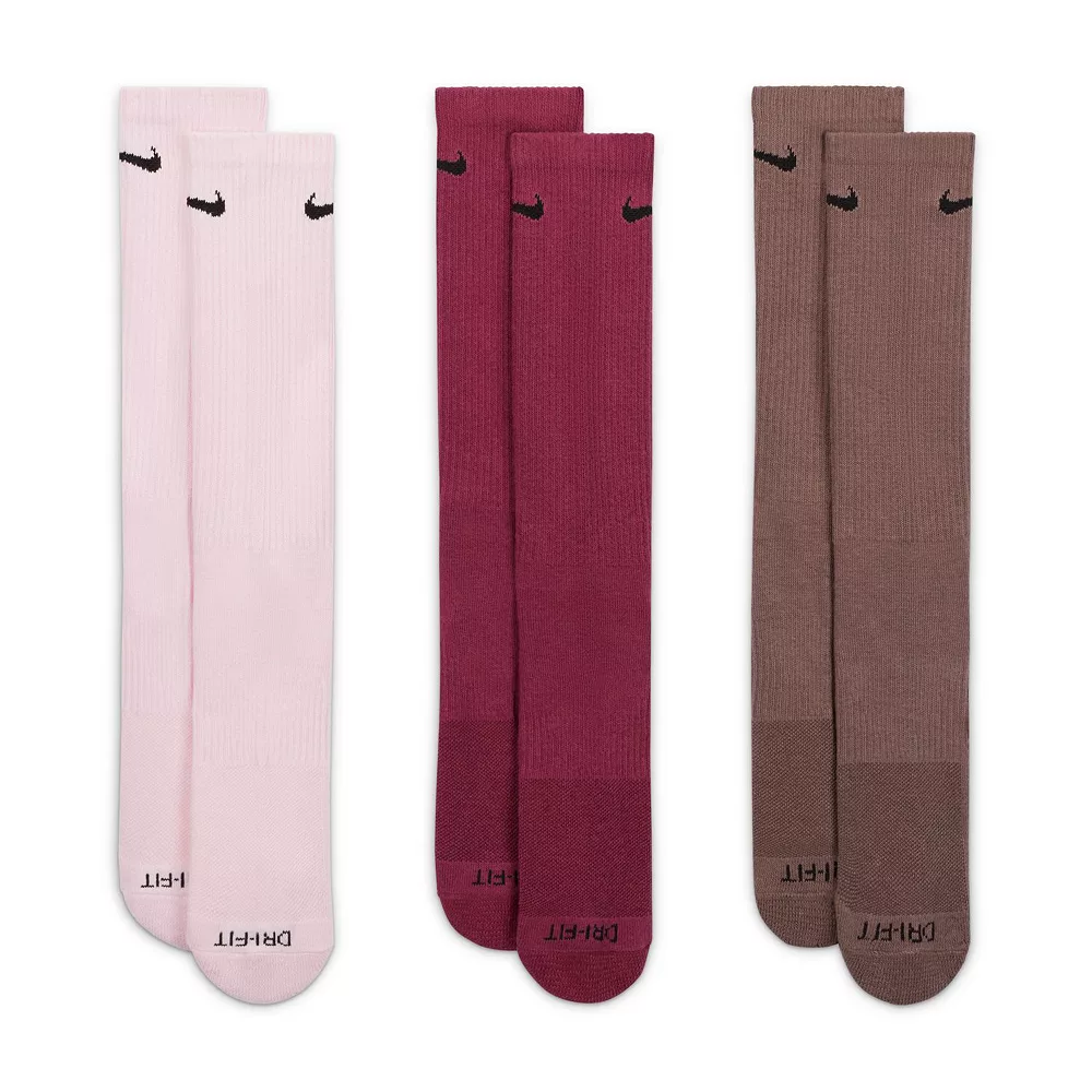 Women's Nike Everyday Plus Cushioned Training Crew Socks 3-pk. 4 Women's Nike Everyday Plus Cushioned Training Crew Socks 3-pk. - Image 4
