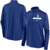 Women's Nike Royal Los Angeles Dodgers Primetime Local Touch Pacer Quarter-Zip Top
