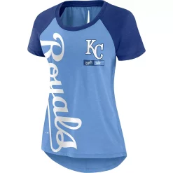 Women's Nike Light Blue/Heathered Royal Kansas City Royals Cooperstown Collection Rewind Raglan T-Shirt 5 Women's Nike Light Blue/Heathered Royal Kansas City Royals Cooperstown Collection Rewind Raglan T-Shirt -Nike Clothing store 5704713 ALT2