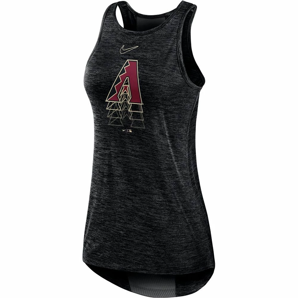 Women's Nike Black Arizona Diamondbacks Logo Fade High Neck Performance Tank Top 3 Women's Nike Black Arizona Diamondbacks Logo Fade High Neck Performance Tank Top - Image 3