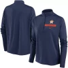 Women's Nike Navy Houston Astros Primetime Local Touch Pacer Quarter-Zip Top