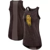Women's Nike Brown San Diego Padres Logo Fade High Neck Performance Tank Top