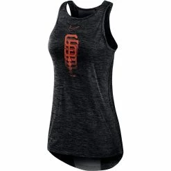 Women's Nike Black San Francisco Giants Logo Fade High Neck Performance Tank Top -Nike Clothing store 5728505 ALT2