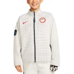 Women's Nike White Team USA Paralympics Media Full-Zip Jacket