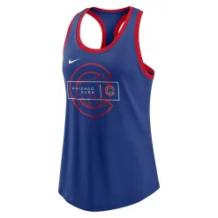 Women's Nike Royal Chicago Cubs X-Ray Racerback Performance Tank Top -Nike Clothing store 5729740 ALT2