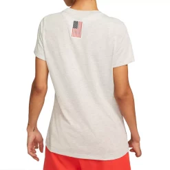 Women's Nike Oatmeal Team USA Paralympics Puck T-Shirt -Nike Clothing store 5730275 ALT2