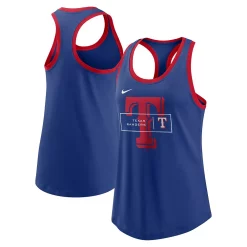 Women's Nike Royal Texas Rangers X-Ray Racerback Performance Tank Top