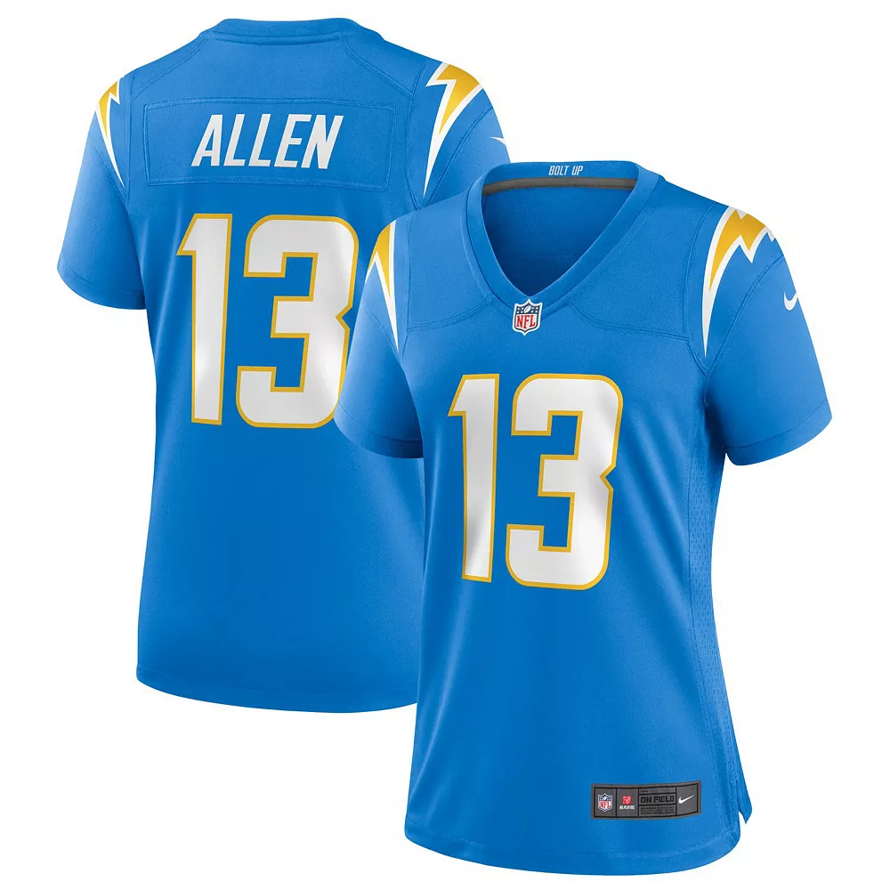 Women's Nike Keenan Allen Powder Blue Los Angeles Chargers Game Jersey 1 Women's Nike Keenan Allen Powder Blue Los Angeles Chargers Game Jersey