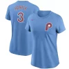 Women's Nike Bryce Harper Light Blue Philadelphia Phillies Name & Number T-Shirt