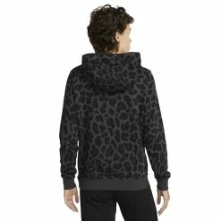 Women's Nike Sportswear Club Leopard Print Hoodie -Nike Clothing store 5788966 ALT