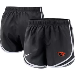 Women's Nike Black Oregon State Beavers Team Tempo Performance Shorts