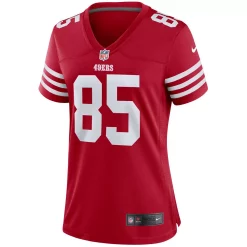 Women's Nike George Kittle Scarlet San Francisco 49ers Player Game Jersey -Nike Clothing store 5793569 ALT2