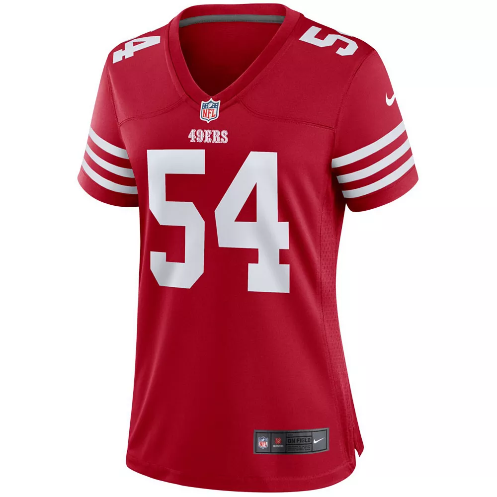 Women's Nike Fred Warner Scarlet San Francisco 49ers Player Game Jersey 3 Women's Nike Fred Warner Scarlet San Francisco 49ers Player Game Jersey - Image 3
