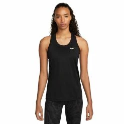 Women's Nike Dri-FIT Racerback Tank -Nike Clothing store 5813716 Black