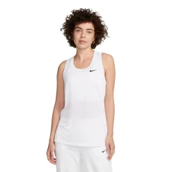 Women's Nike Dri-FIT Racerback Tank -Nike Clothing store 5813716 White