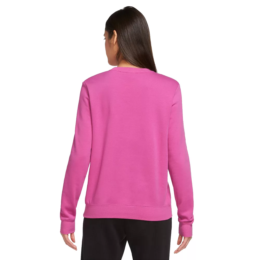 Women's Nike Sportswear Club Fleece Gingham Logo Sweatshirt 4 Women's Nike Sportswear Club Fleece Gingham Logo Sweatshirt - Image 4