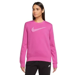 Women's Nike Sportswear Club Fleece Gingham Logo Sweatshirt 7 Women's Nike Sportswear Club Fleece Gingham Logo Sweatshirt -Nike Clothing store 5813726 Active Fuchsia