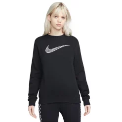 Nike Clothing store 31 Women's Nike Sportswear Club Fleece Gingham Logo Sweatshirt