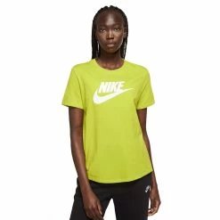 Women's Nike Sportswear Essentials Logo Tee -Nike Clothing store 5813729 Bright Cactus
