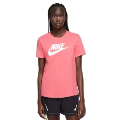 Women's Nike Sportswear Essentials Logo Tee -Nike Clothing store 5813729 Sea Coral
