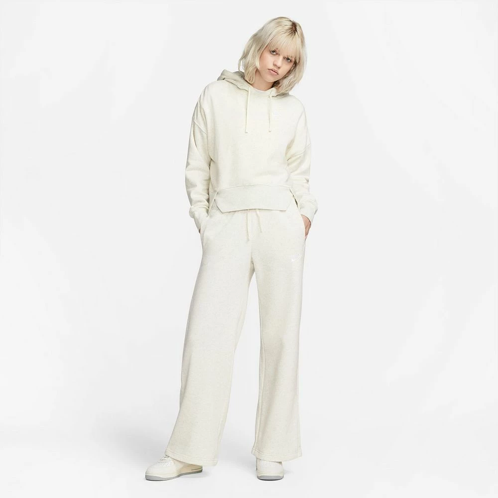 Women's Nike Sportswear Club Fleece Midrise Wide-Leg Pants 4 Women's Nike Sportswear Club Fleece Midrise Wide-Leg Pants - Image 4