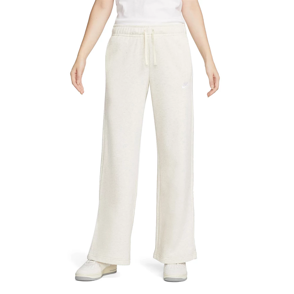 Women's Nike Sportswear Club Fleece Midrise Wide-Leg Pants 1 Women's Nike Sportswear Club Fleece Midrise Wide-Leg Pants