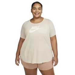 Plus Size Nike Sportswear Club Tee -Nike Clothing store 5815789 Oatmeal