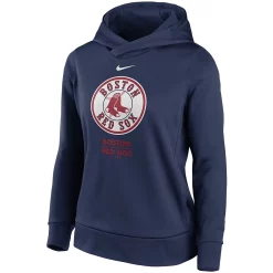 Women's Nike Navy Boston Red Sox Alternate Logo Performance Pullover Hoodie -Nike Clothing store 5820628 ALT2