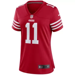 Women's Nike Brandon Aiyuk Scarlet San Francisco 49ers Player Game Jersey -Nike Clothing store 5821740 ALT2