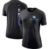 Women's Nike Black Kentucky Wildcats Tri-Blend 2-Hit T-Shirt