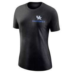 Women's Nike Black Kentucky Wildcats Tri-Blend 2-Hit T-Shirt -Nike Clothing store 5823033 ALT2